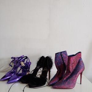 3 pairs bundle of Christian Louibutton pumps odd sizes / mismatch sizes 6.5 / 7